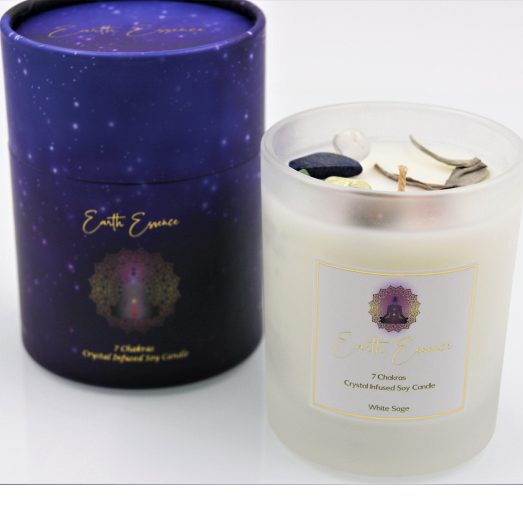 Earth Essence Candle - 7 Chakras White Sage
